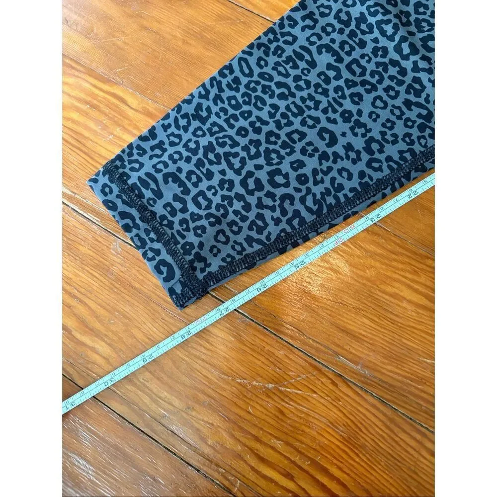 CRZ Yoga Cheetah Black and Gray Leggings - Picture 7 of 8